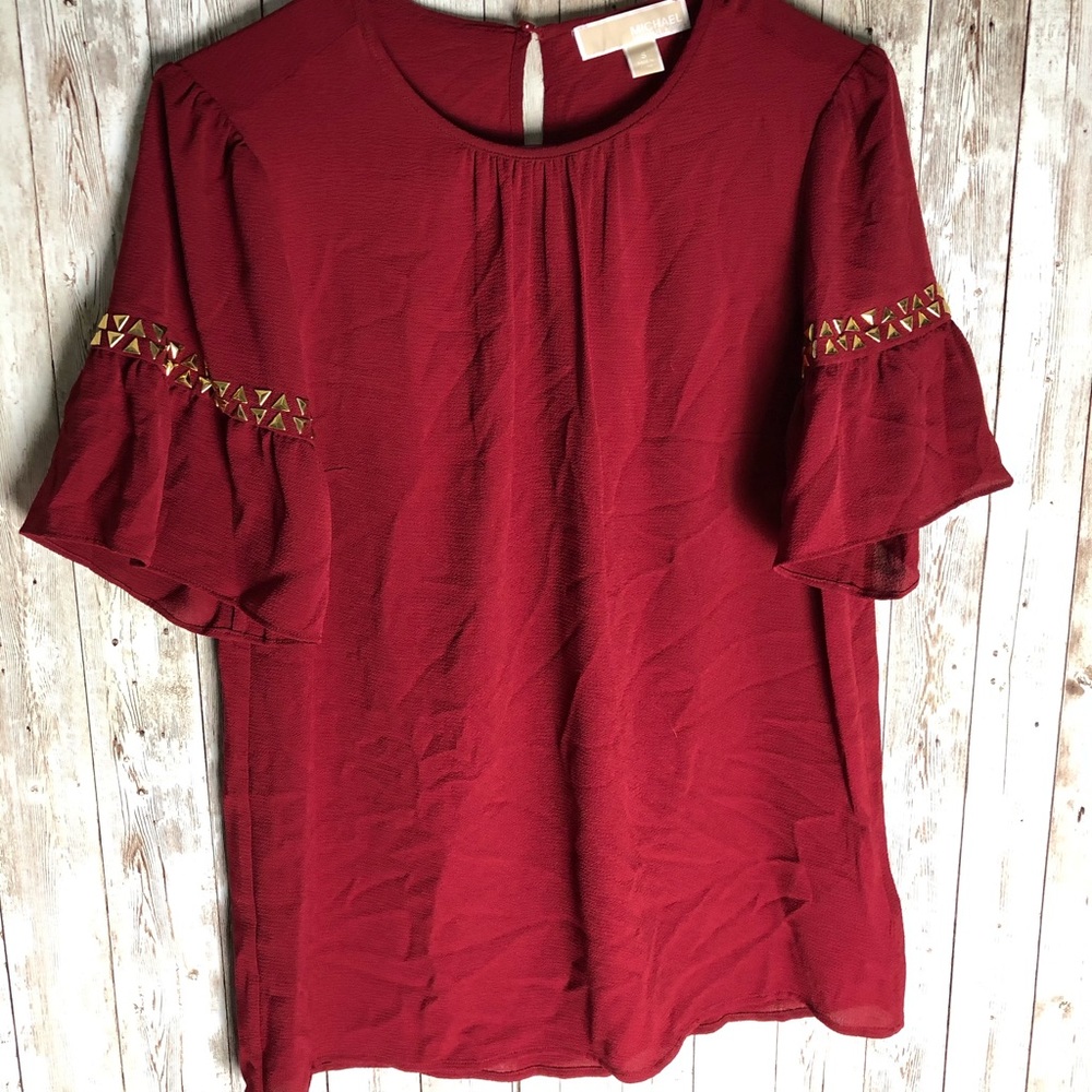 Red Michael Kors Top size S